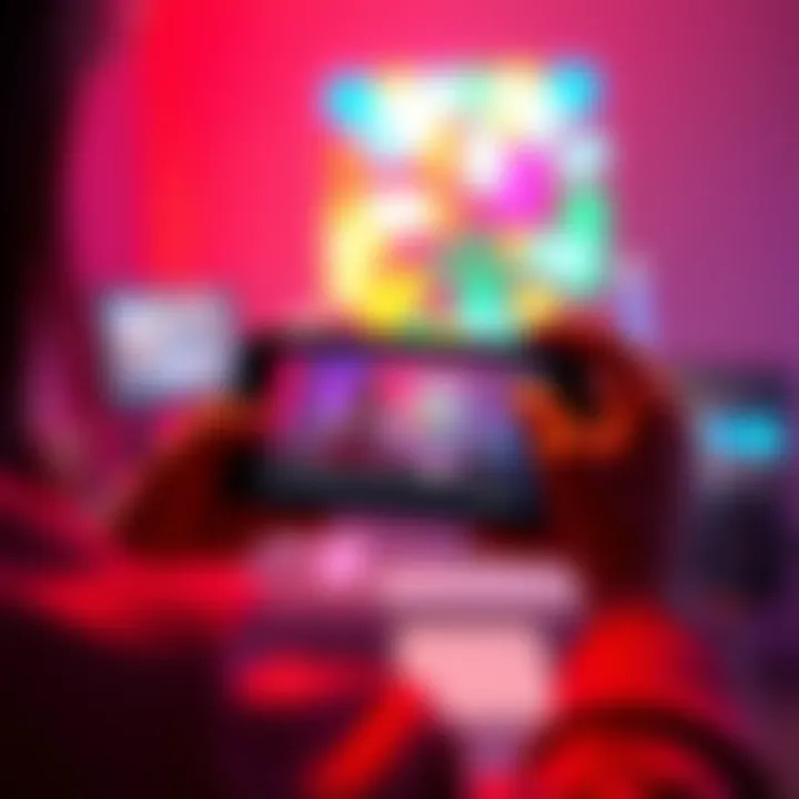 A user creating a short video using LTX2.3 on their device, showcasing vibrant visuals and easy video editing features