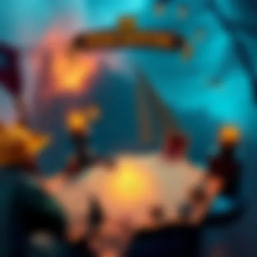 18th Century Adventure Game Screenshot A scene from an 18th Century adventure game featuring a detailed map and exploration elements