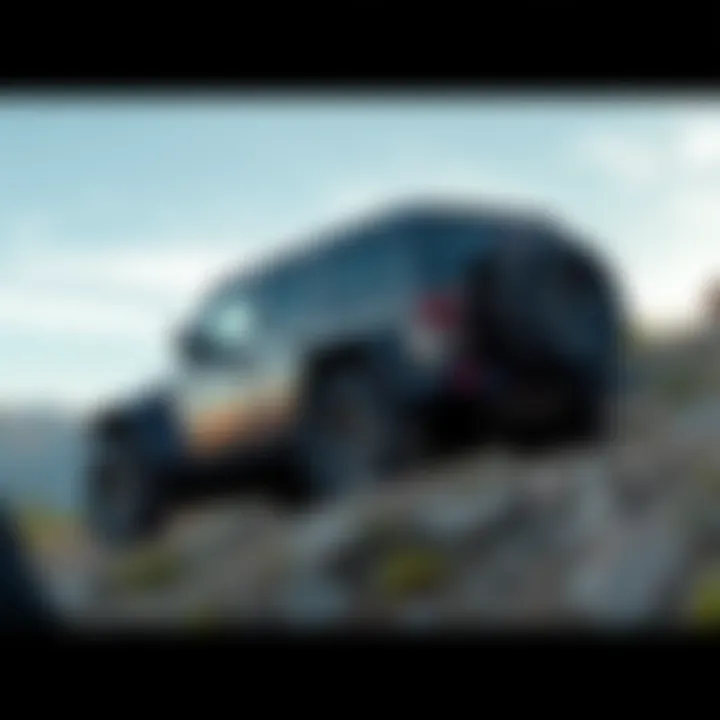 2026 Jeep Recon navigating a rocky off-road trail under a clear sky