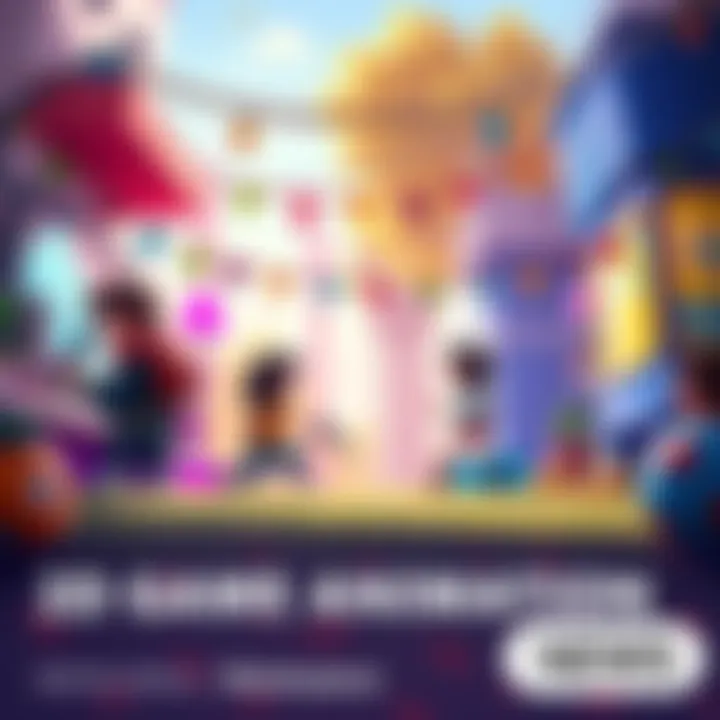 A vibrant 2D animation scene featuring colorful characters and a lively game environment, showcasing the artistic style for feedback.