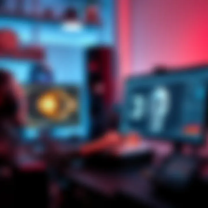 A person working on a 3D model in Blender, focused on the screen with Blender interface visible.