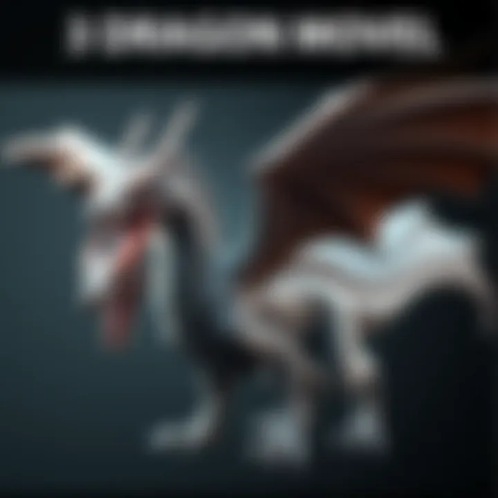 A detailed 3D dragon model created in ZBrush, showing intricate scales and wings, awaiting expert feedback before further coloring and retopology.