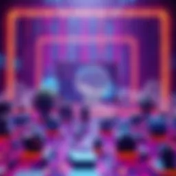 A visual representation of 3D generative AI tools generating digital models, with a backdrop of data streams and artists' works being overshadowed by the technology.