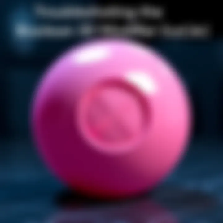 A 3D sphere with an inaccurate cross imprint showcasing issues with the boolean modifier in modeling