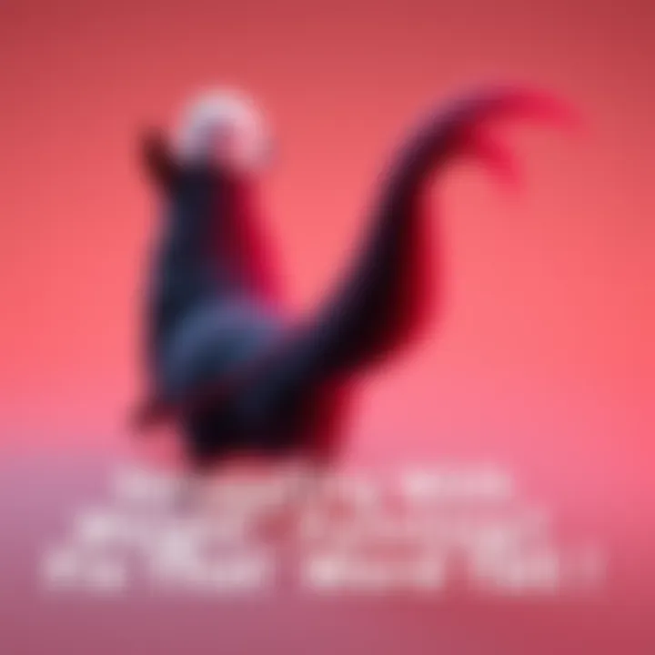 A 3D model character showing adjustments on its tail for weight painting