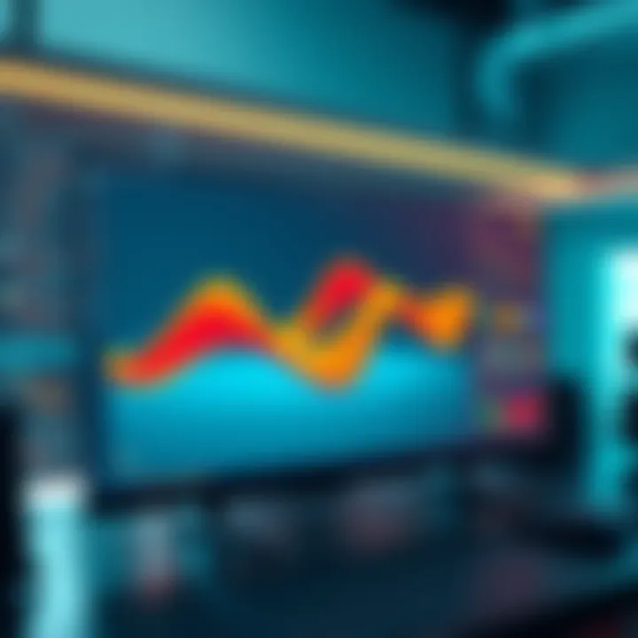 3D Modeling Software Interface A screen showing a 3D modeling software with complex curves and shapes being designed