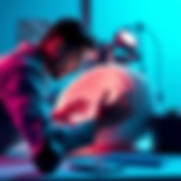 A person working on a 3D model of a curved surface using Poly-to-Poly techniques.