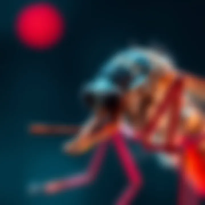 3D Printing Nozzles Made from Mosquito Parts Close-up of 3D printing nozzles created using dead mosquito proboscis, highlighting precision and innovation in printing technology.