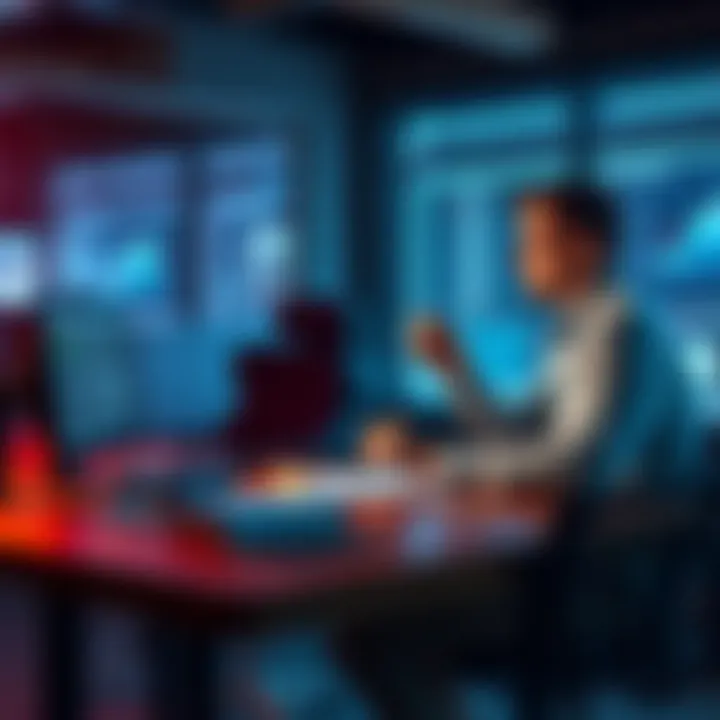 Jason Koebler and Joseph Cox at a table discussing surveillance technology used by ICE with a computer and notepad