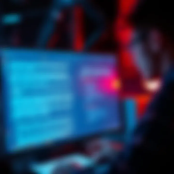 A computer screen displaying a mix of high-quality and poor-quality AI-generated text, with a person reviewing the content thoughtfully.