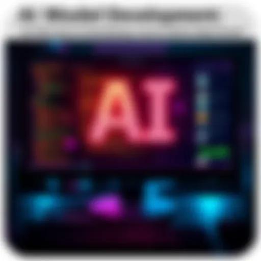 A computer screen displaying code and AI graphics, symbolizing advancements in local AI models.