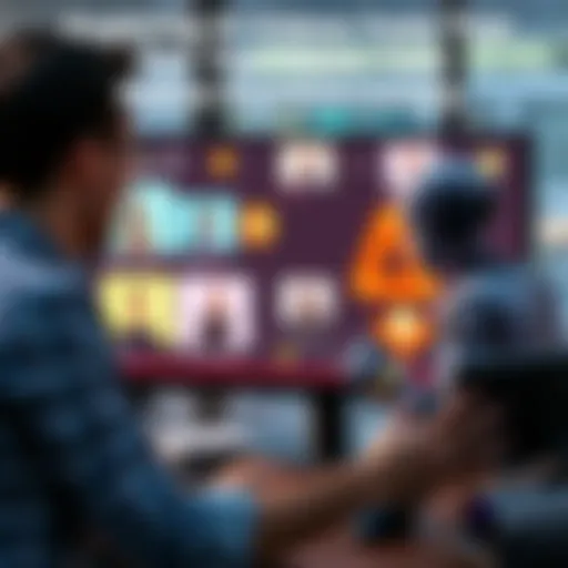 A user interacting with various AI video tools on a computer screen, showing frustration while testing their prompt accuracy.
