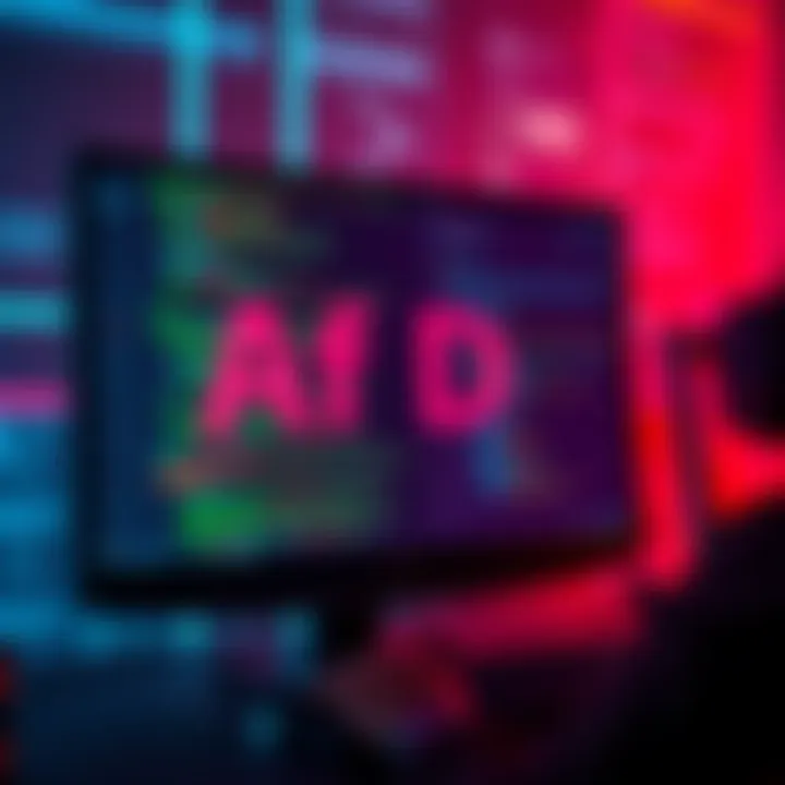 A computer screen displaying code and controversial content related to the AfD party, representing AI-generated rage bait.