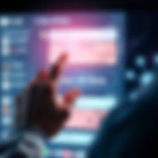 A user clicking the 'Clear All Bots' button on a digital interface, showcasing a clean and organized chat space without random bots.