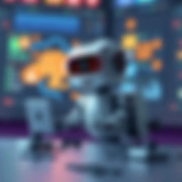 ChatGPT 5.6 Solving Puzzles A digital illustration of ChatGPT 5.6, represented as a friendly AI character, using its intellect to solve various puzzles, showcasing its advanced problem-solving capabilities.