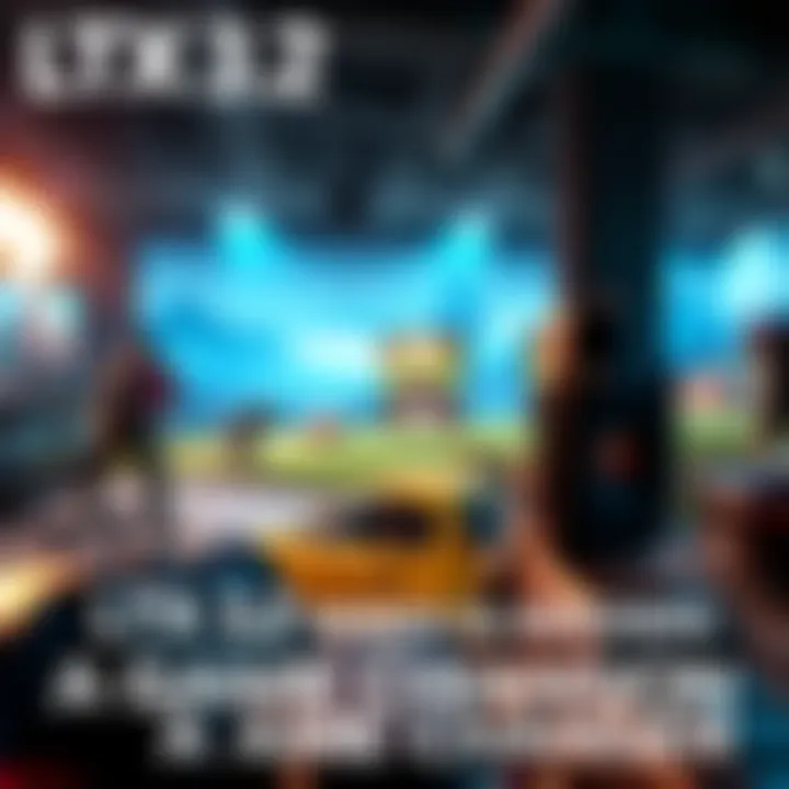 A screenshot showcasing LTX 3.2 with RTX Video Super Resolution applied, highlighting clear and sharp visuals on a gaming scene.