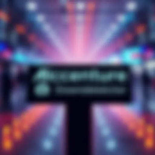 Accenture's logo alongside Downdetector's logo, symbolizing their acquisition.