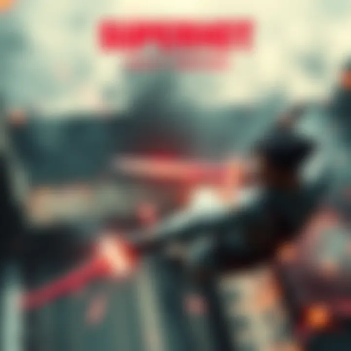 A dynamic scene showing a character in a top-down view engaged in shooting and sword-fighting action in SUPERHOT + Half Sword.