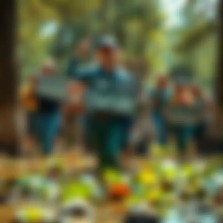 Local activists gather with signs to protect their swamp from external threats, showing determination and unity.