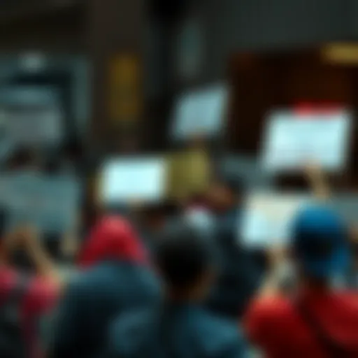 A diverse group of people engaging in a discussion on racism and xenophobia, holding signs advocating for equality and respect.