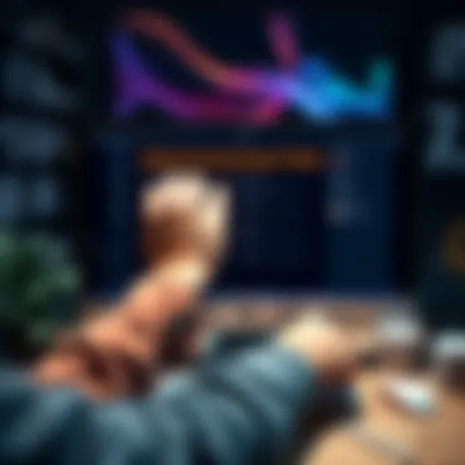 A user adjusting the settings of a snap tool on a computer screen with design elements around