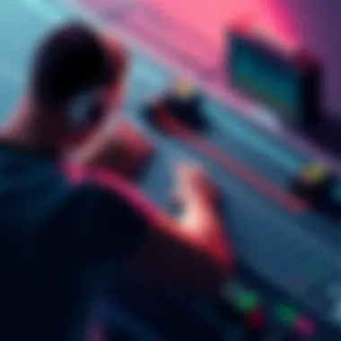 A game developer adjusting lines on an isometric board to achieve a flat look, focusing on sprite alignment with a grid background.