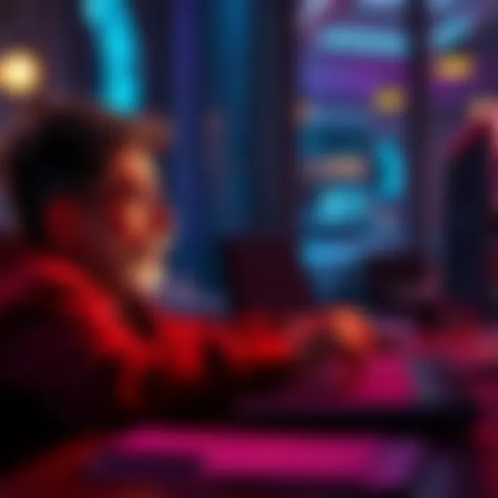 Adobe After Effects Lag on Windows 11 A frustrated person using Adobe After Effects on a high-spec Windows 11 laptop experiencing lag issues