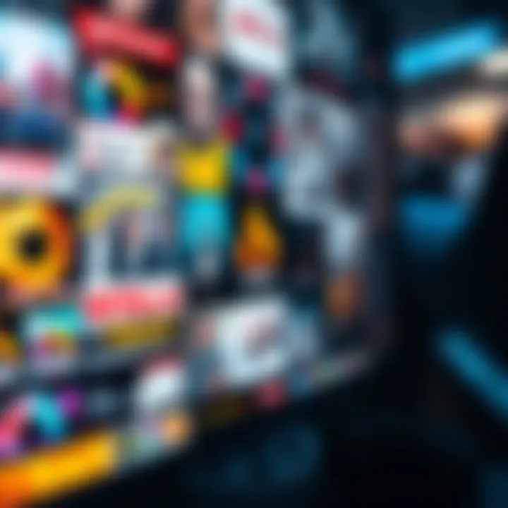 A close-up of a computer screen displaying multiple advertisements