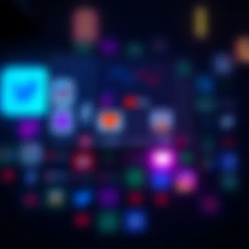 A collage of logos or icons representing various adult content platforms known for light censorship, with a dark romance theme in the background.