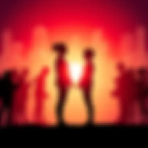 Silhouettes of an adult and a teen standing apart, symbolizing the need for separation in AI settings.