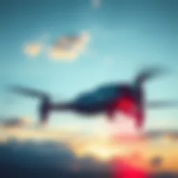The Sky Catcher, an advanced aerial control device, operates in the sky enhancing flight safety.
