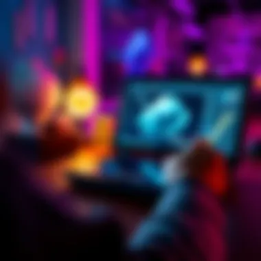 A beginner using a budget-friendly graphics tablet for 3D design with ZBrush software on the screen