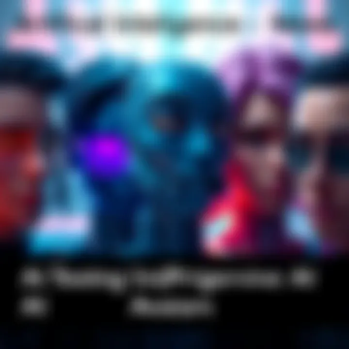 A digital representation of diverse avatars created using AI, showcasing various styles and features, reflecting identity preservation.