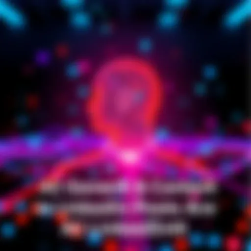 A graphic showing a professional profile with AI-generated content highlighting the rise of artificial intelligence in LinkedIn posts.