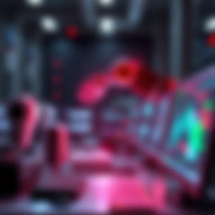 A robotic arm collaborating with a computer to automate tasks, showcasing modern AI-driven automation in action.