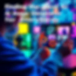 A creative individual working on a digital device to generate storyboard images with AI tools, showcasing a video planning process.