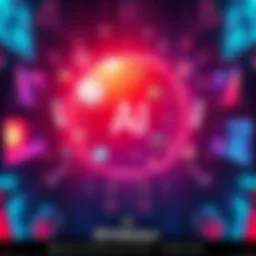 A graphic showing AI concepts integrated into RPGMaker with gaming elements