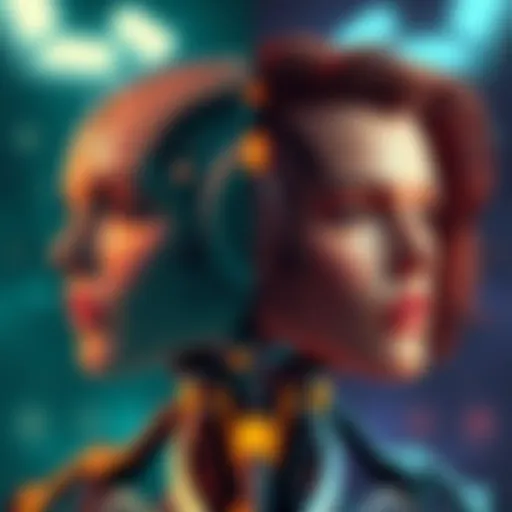A split image showing the original AI meme on one side and the revamped version with realistic art and manual tweaks on the other side.