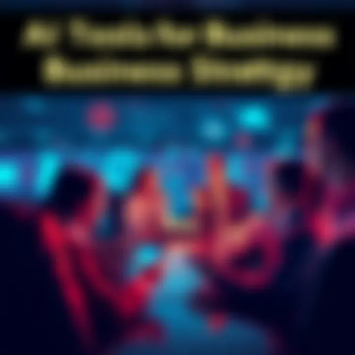AI Tools for Business Strategy People brainstorming business ideas using AI tools like ChatGPT and Claude