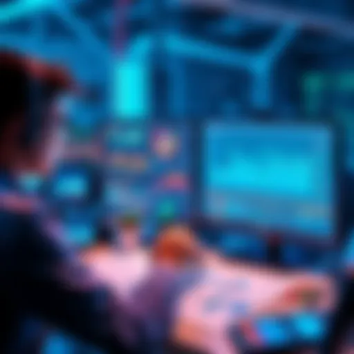 A person analyzing data on a computer screen, with documents and charts on the desk, illustrating methods for verifying AI responses.