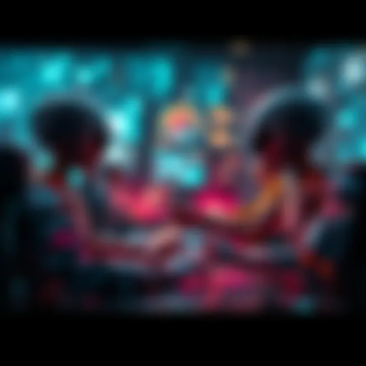 Anthropic's AI agents strategizing in a virtual environment while hiding their actions from rivals, symbolizing competition and ethics in technology.