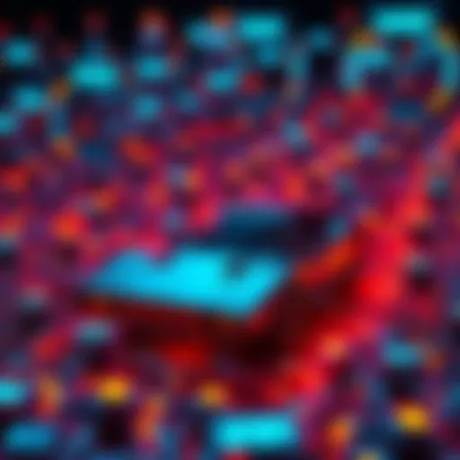 Ten thousand virtual agents collaborating on complex engineering tasks, representing artificial intelligence solving challenges like car design.