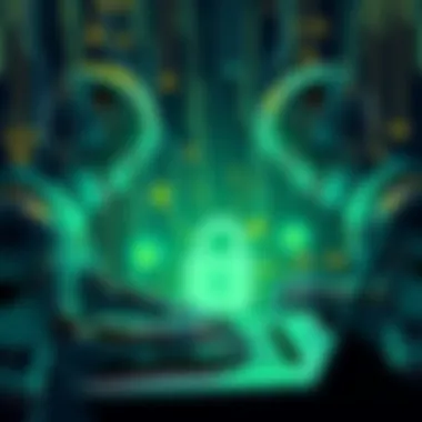 Illustration of AI agents working together to develop various security tools for developers.