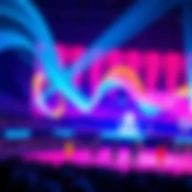 A colorful display of AI-generated animations during the 2026 Winter Olympics opening ceremony in Milan, showcasing a blend of technology and traditional artistic elements.