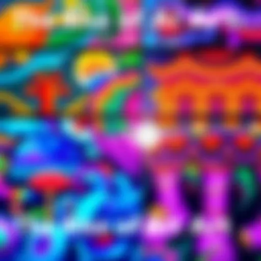 A vibrant collection of AI-generated art pieces showcasing various styles and techniques, blending traditional and modern elements.