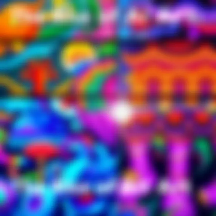 A vibrant collection of AI-generated art pieces showcasing various styles and techniques, blending traditional and modern elements.