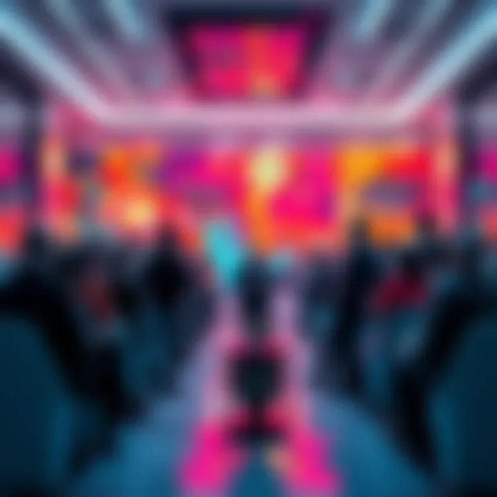 A group of people debating the role of AI in art creation and copyright issues in a forum setting.