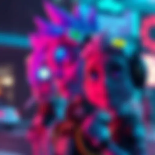 Colorful AI-generated art featuring unique characters inspired by Wittys.