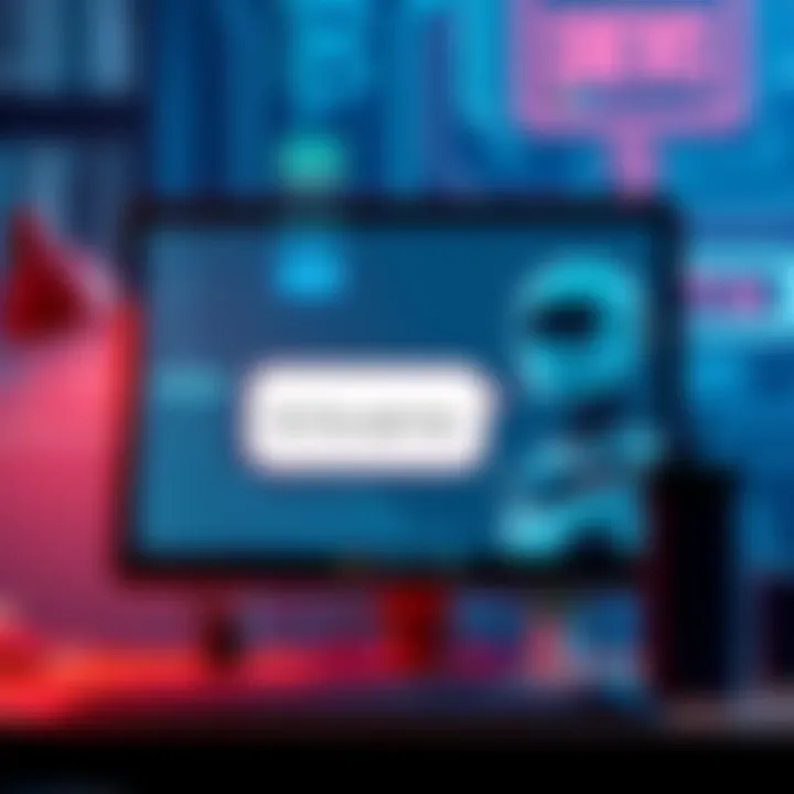 Illustration of a chatbot on a computer screen with a speech bubble asking, 'Do you want me?' showcasing user interaction concerns.