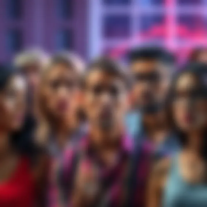 A group of diverse people looking confused and concerned as they discuss cognitive changes after removing AI assistants